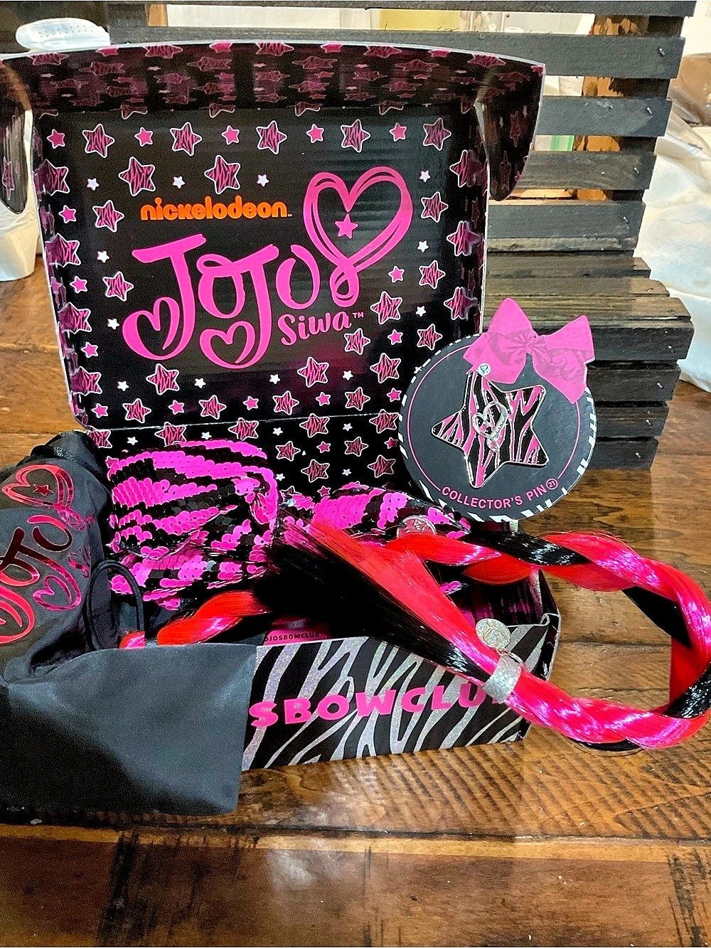 Nickelodeon JoJo Siwa Bow Club Hair Accessories Set Black & Pink